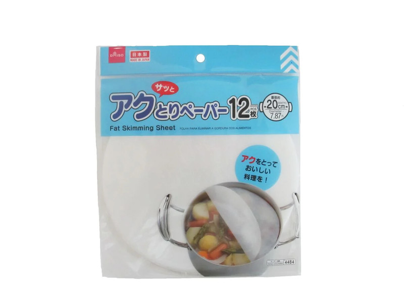 アクとりペーパー　直径約２０ｃｍ　１２枚